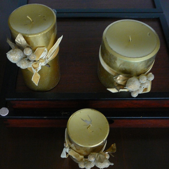 Holyday theme cadle set of three - Picture 2 of 3